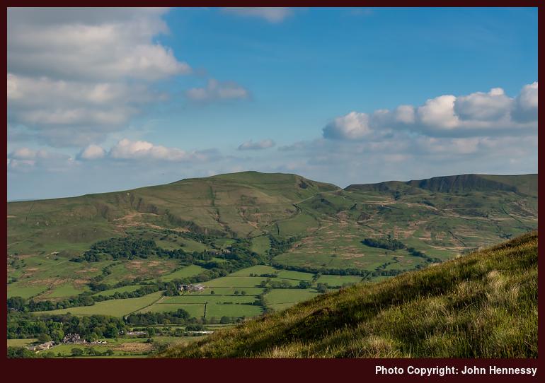 Mam Tor as seen from Grindslow Knoll, Edale, Derbyshire, England