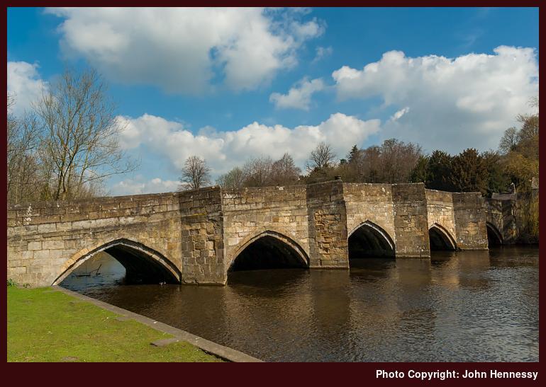 Bridge over the River Wye, Bakewell, Derbyshire, England