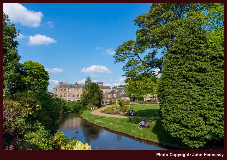 River Wye, Pavilion Gardens, Buxton, Derbyshire, England