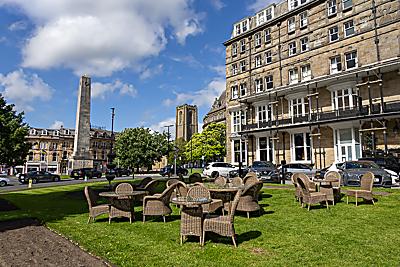Looking towards the Cenotaph, Harrogate