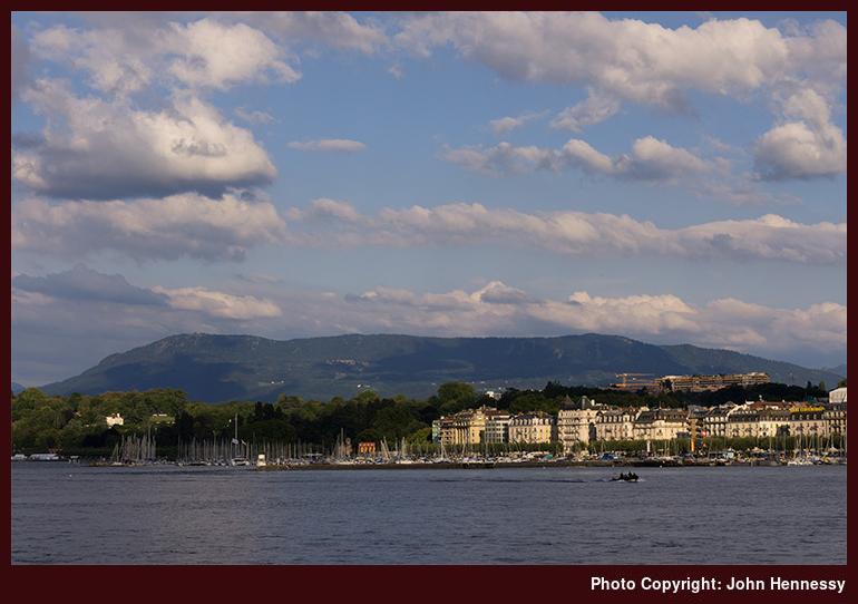 Les Voirons as seen from Geneva, Switzerland