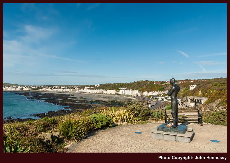 Statue of Steve Hislop,<br /> Onchan, Isle of Man