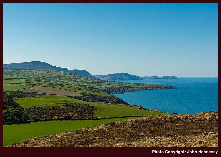 View South from Corrins Hill, Peel, Isle of Man