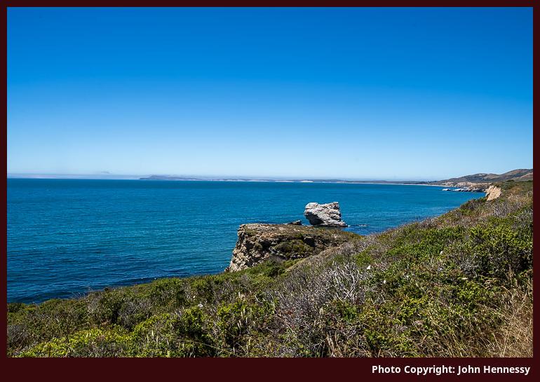 Looking across Drakes Bay, Point Reyes National Seashore, California, U.S.A.
