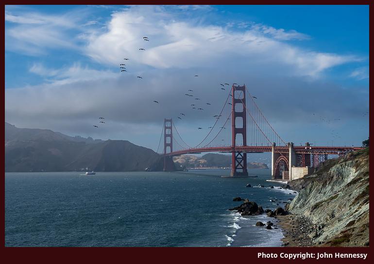 Golden Gate Bridge from near Marshall