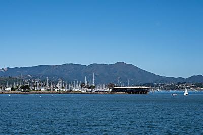 Looking at Mount Tamalpais from Sausalito
