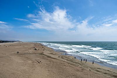 Ocean Beach as seen from near Cliff House, San Francisco
