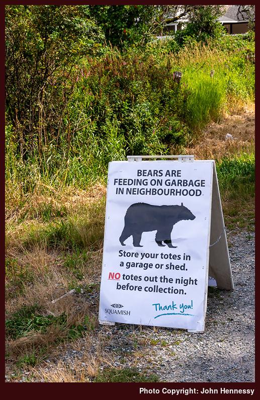 Public Information Sign, Squamish, British Columbia, Canada