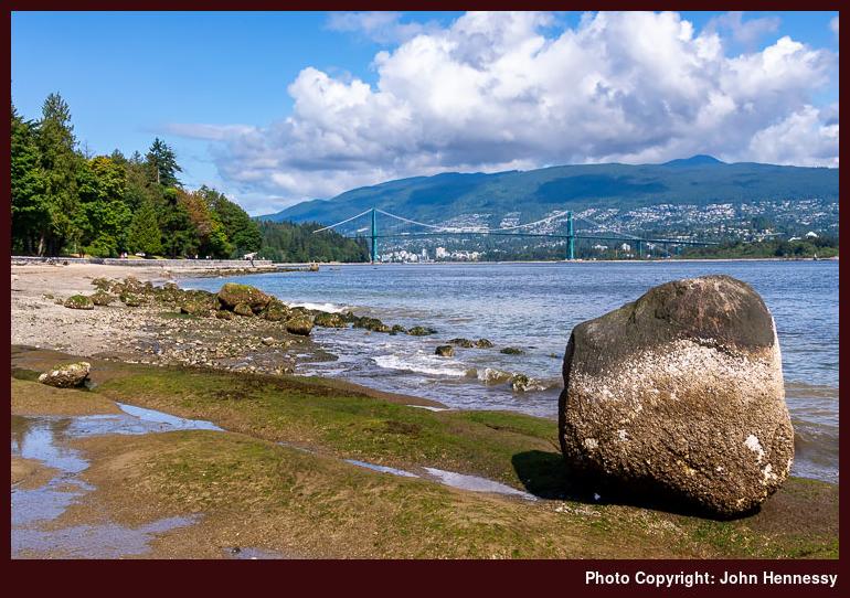 Burrard inlet, Stanley Park, Vancouver, British Columbia, Canada Burrard inlet, Stanley Park, Vancouver, British Columbia, Canada