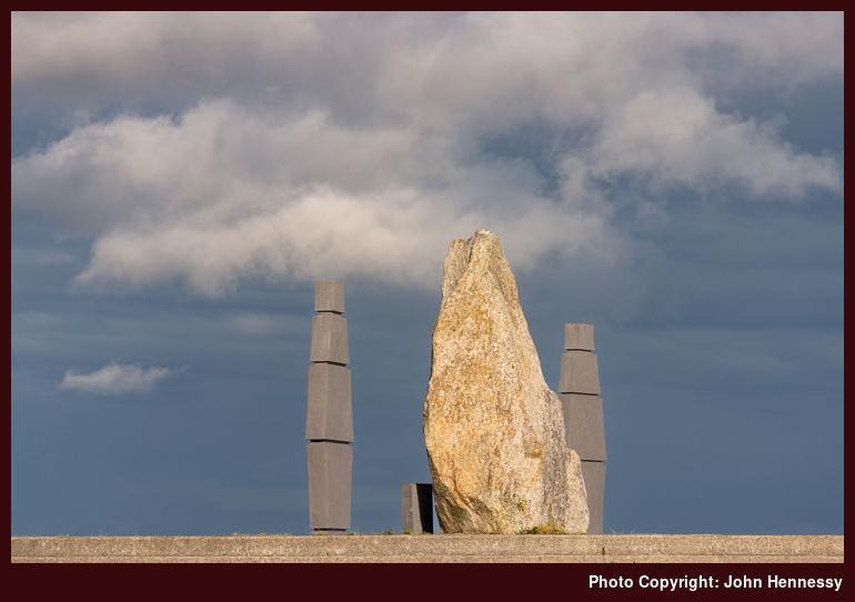 Side View of Famine Sheep Memorial, Salthill, Galway, Ireland Side View of Famine Sheep Memorial, Salthill, Galway, Ireland